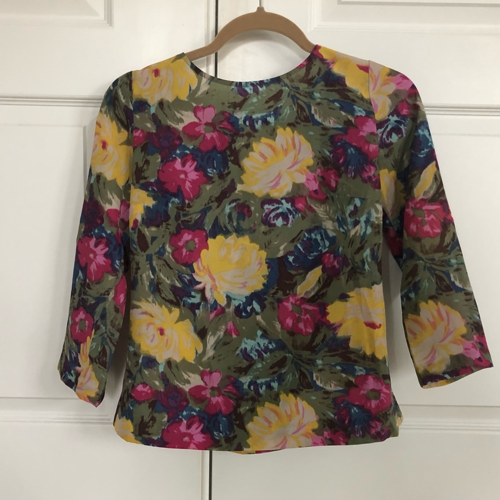 J Crew Floral Top